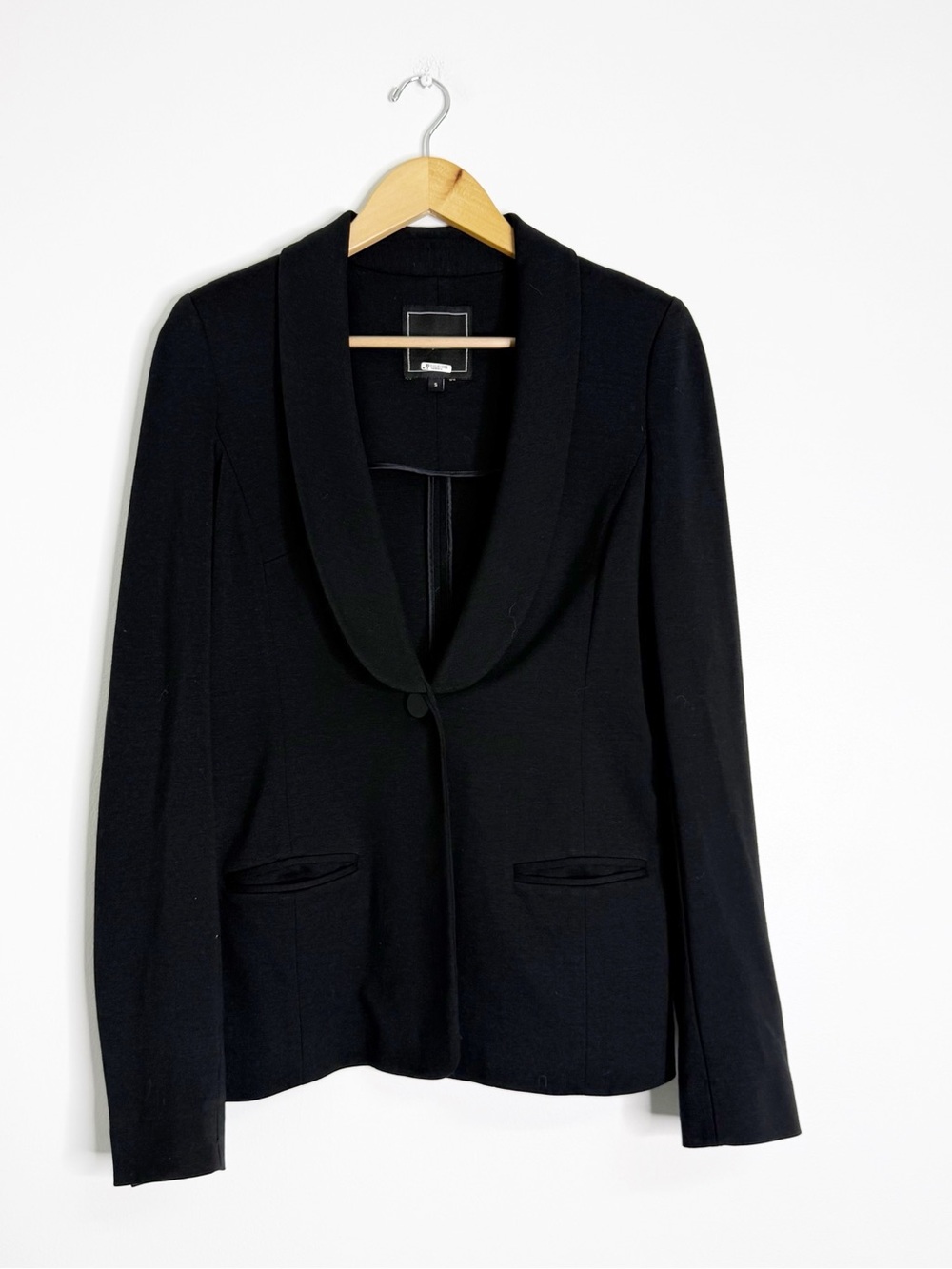 7 For All Mankind Women’s Black One Button Blazer Size Small